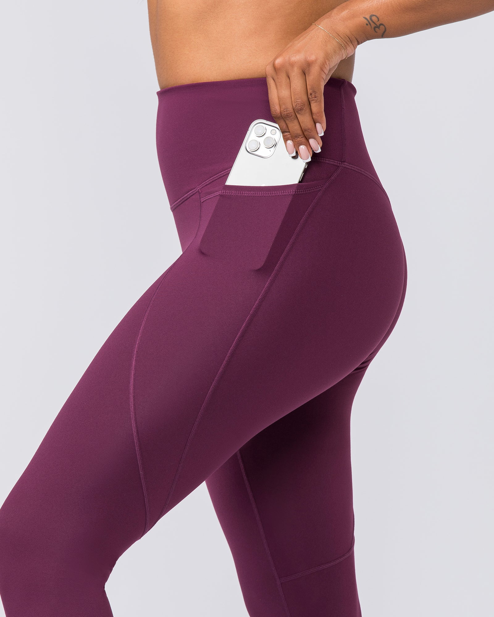 Signature Boost Pocket Ankle Length Leggings - Nectar-Leggings-XXS-112350NECTR-XXS-MNAPPRL27212-4-Muscle Nation