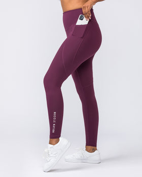 Signature Boost Pocket Ankle Length Leggings - Nectar-Leggings-XXS-112350NECTR-XXS-MNAPPRL27212-1-Muscle Nation