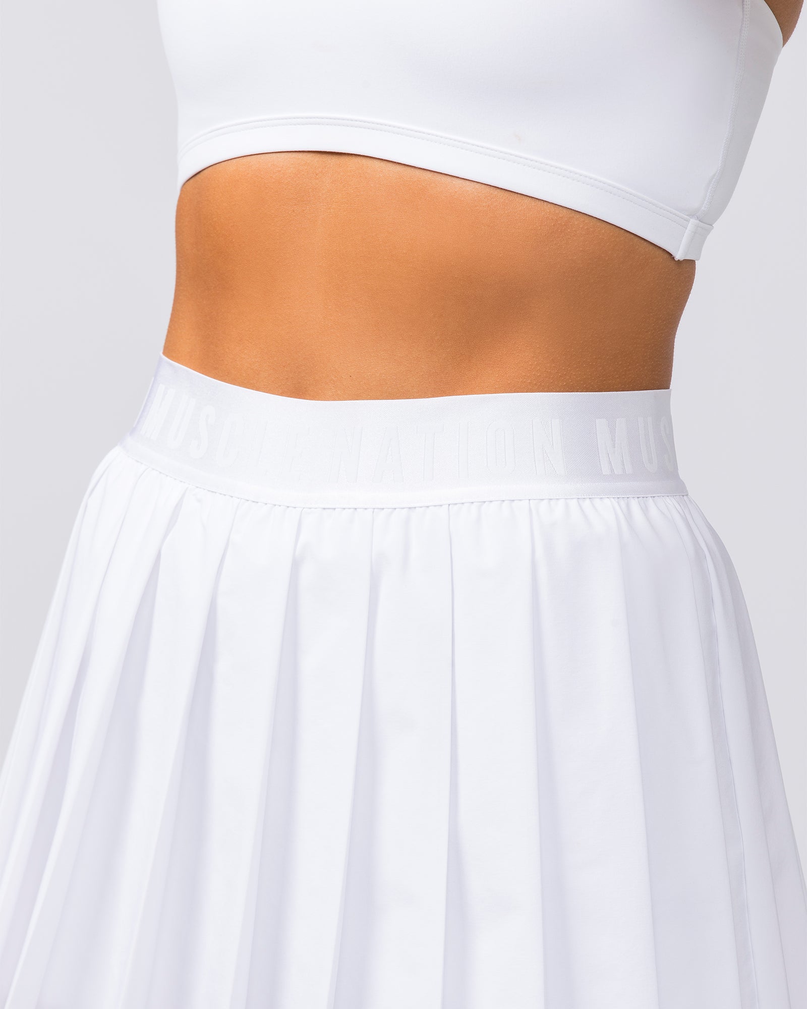 Essential Skort - White-Skort-XXS-112317WHT-XXS-MNAPPRL26836-6-Muscle Nation