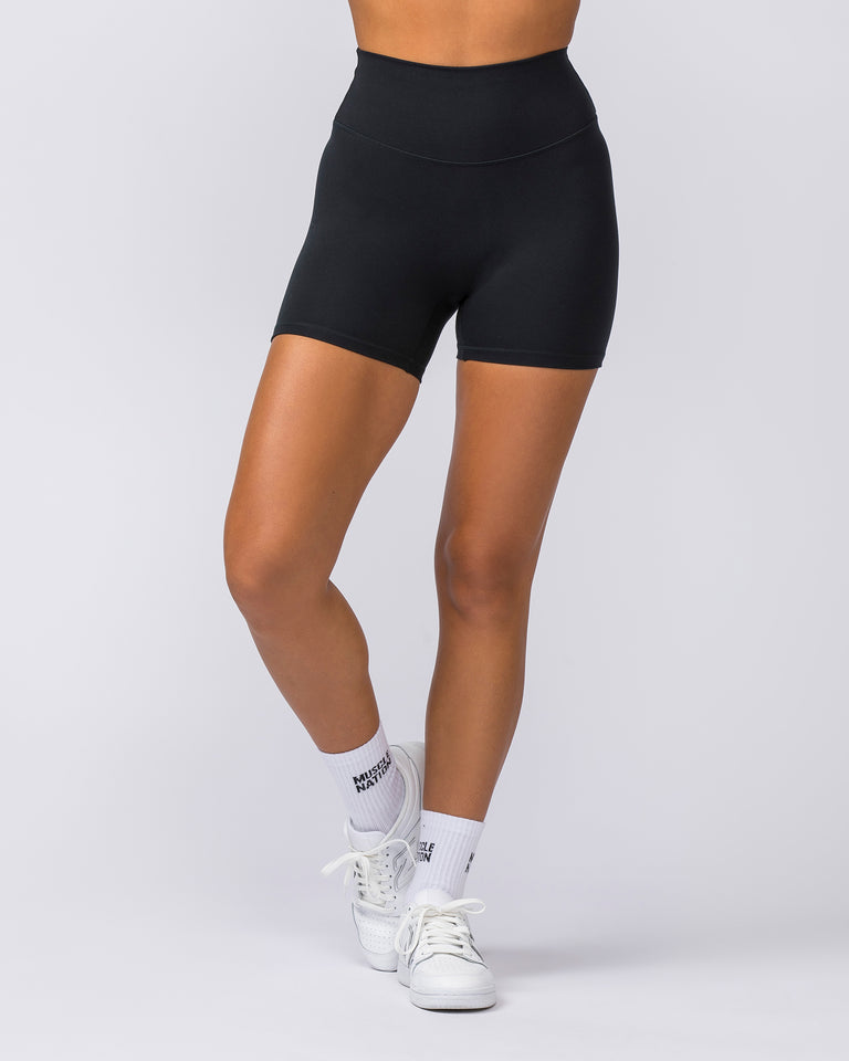 Zero Rise Everyday Midway Shorts - Black-Shorts-XXS-112308BLK-XXS-MNAPPRL26668-6-Muscle Nation