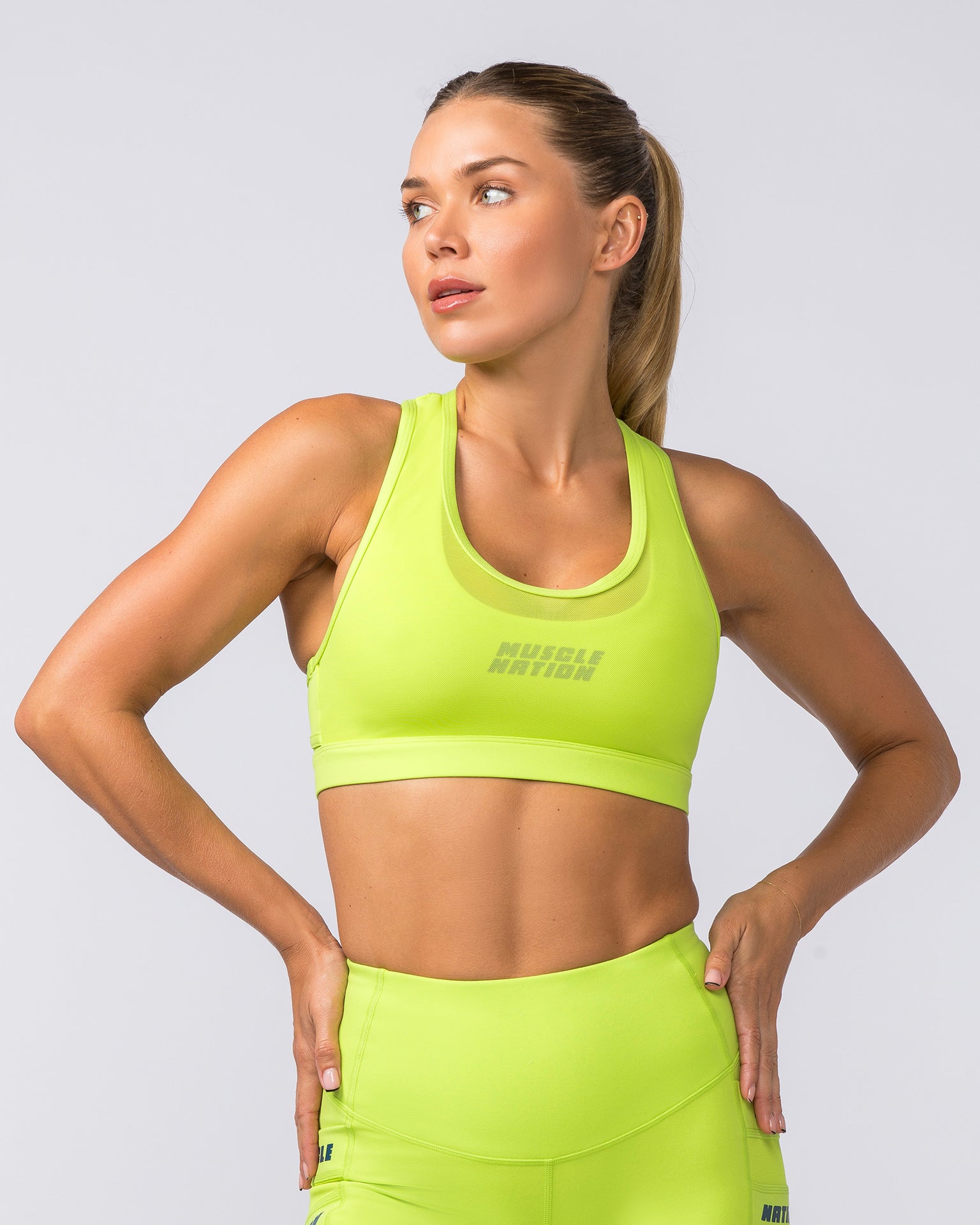 Amplify Bra - Cyber Lime-Sports Bras-XS-112369CYBLIME-XS-MNAPPRL27624-1-Muscle Nation