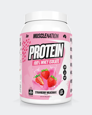 WHEY Protein Isolate - Strawberry Milkshake - 30 serves-Protein Powders-MNSUPPS0321-9359054001343-1-Muscle Nation