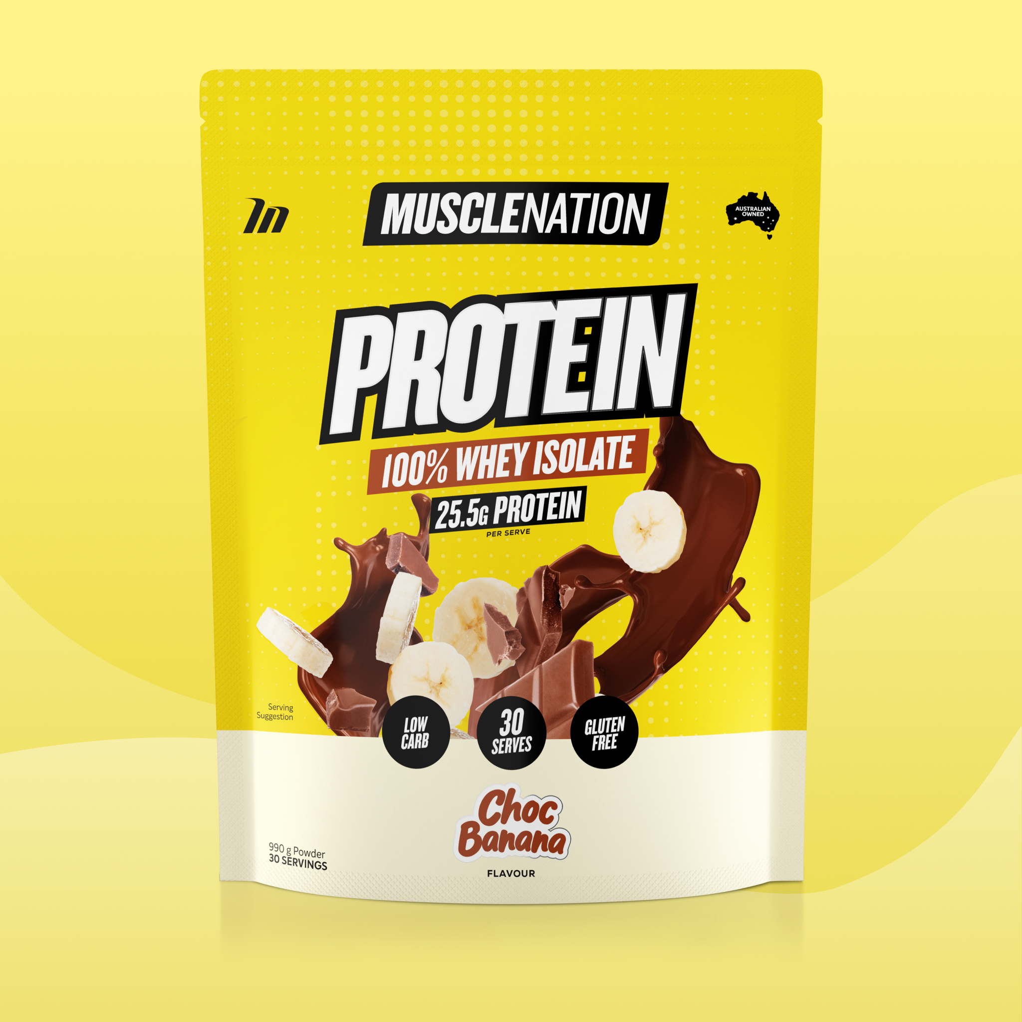 WHEY Protein Isolate - Choc Banana - 30 serves-Whey Protein Powders-MNSUPPS0397-9359054002715-1-Muscle Nation