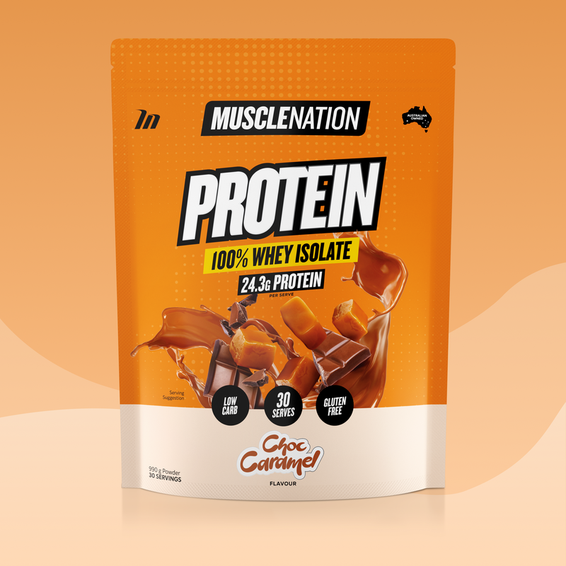 WHEY Protein Isolate - Choc Caramel - 30 serves-Whey Protein Powders-MNSUPPS0325-9359054001367-1-Muscle Nation