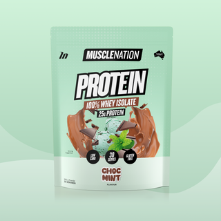 WHEY Protein Isolate - Choc Mint - 30 serves-Whey Protein Powders-MNSUPPS0410-9359054002722-1-Muscle Nation
