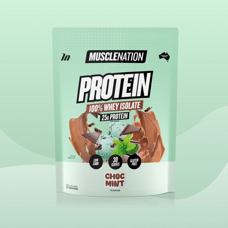 WHEY Protein Isolate - Choc Mint - 30 serves-Whey Protein Powders-MNSUPPS0410-9359054002722-1-Muscle Nation