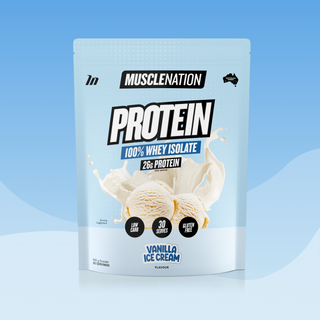 WHEY Protein Isolate - Vanilla Ice Cream - 30 serves-Whey Protein Powders-MNSUPPS0015-9359054001329-1-Muscle Nation