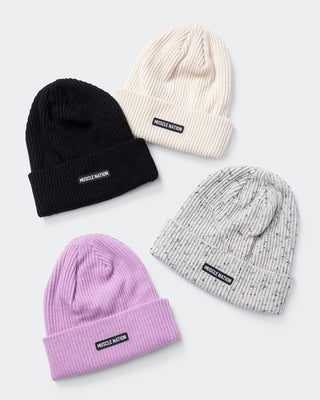 Basic Beanie-Headwear-Black-AC042392BLK-ONE-MNAPPRL26465-1-Muscle Nation