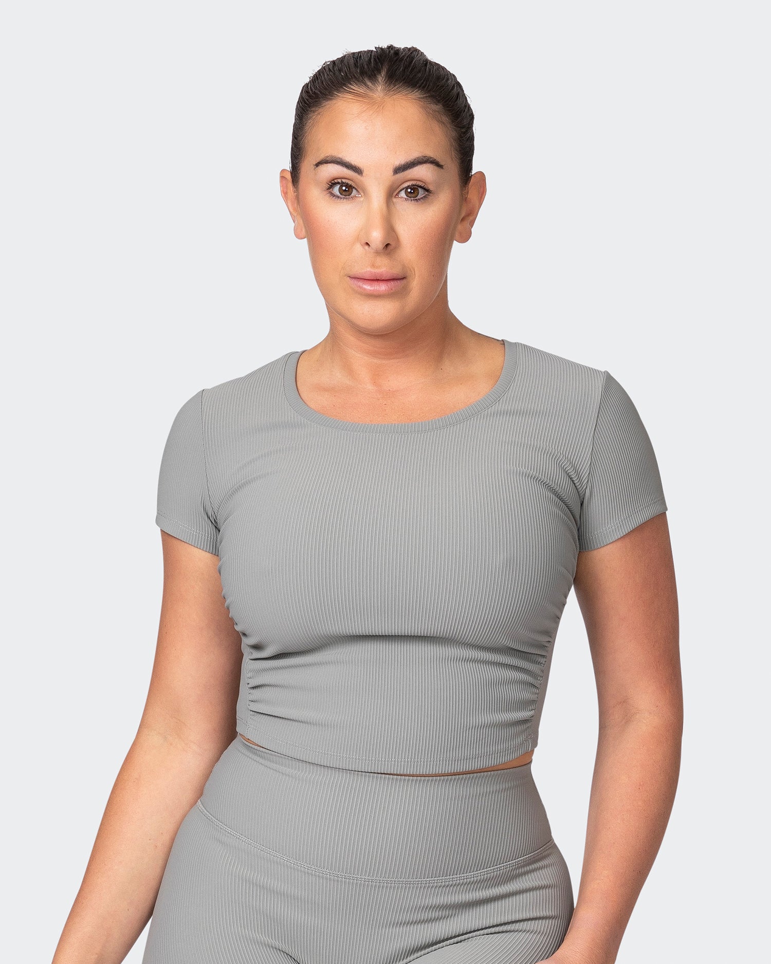 Rival Cropped Rib Top - Zinc-Tops-XXS-042301ZINC-XXS-MNAPPRL23216-1-Muscle Nation