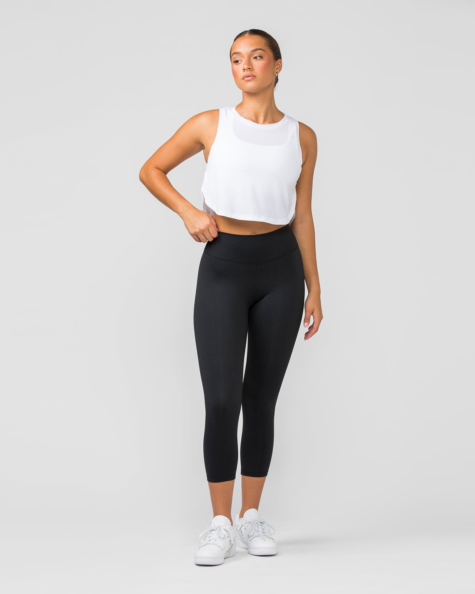 Ignite Cropped Training Tank - White-Singlets & Tanks-XXS-112379WHT-XXS-MNAPPRL28010-6-Muscle Nation