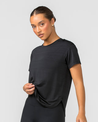 Ignite Training Tee - Black-T-Shirts-XXS-112378BLK-XXS-MNAPPRL27974-2-Muscle Nation