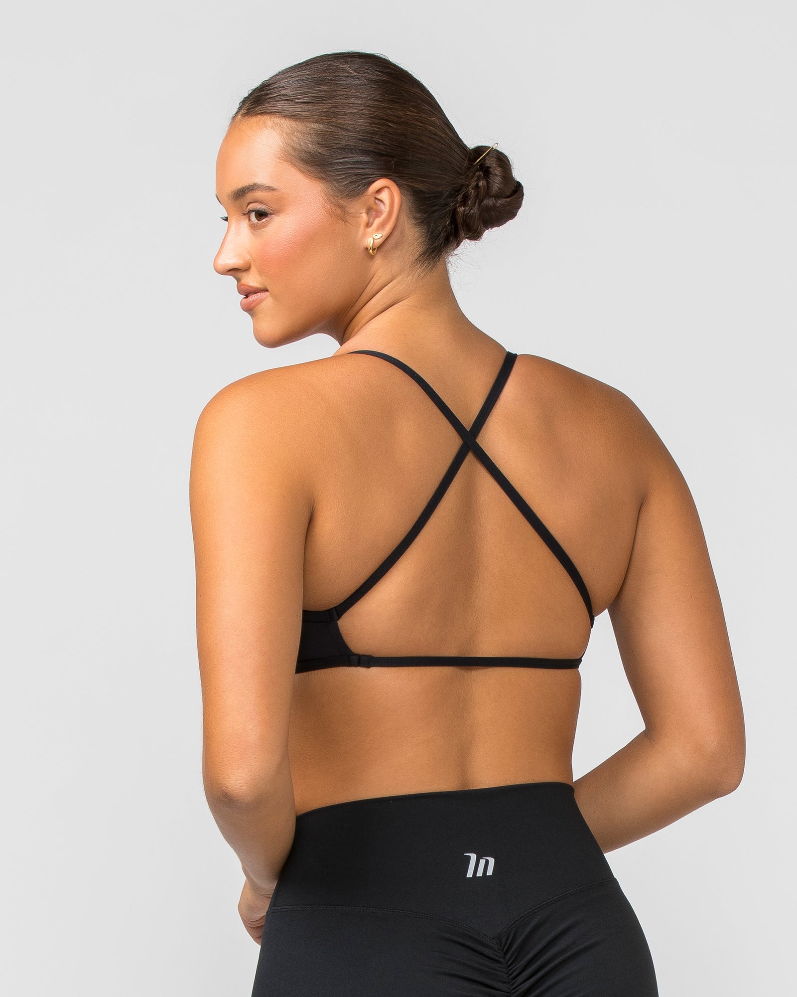 Essence Bralette - Black-Bralettes-XXS-112242BLK-XXS-MNAPPRL40009-4-Muscle Nation