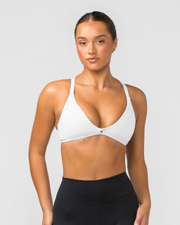 Aurora Bralette White - Muscle Nation women's bralette