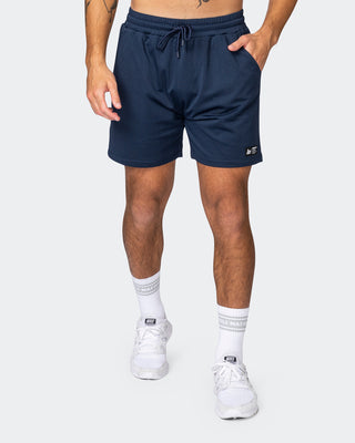 Lay Up 5" Shorts - Navy-Shorts-S-042364NAVY-S-MNAPPRL22354-1-Muscle Nation