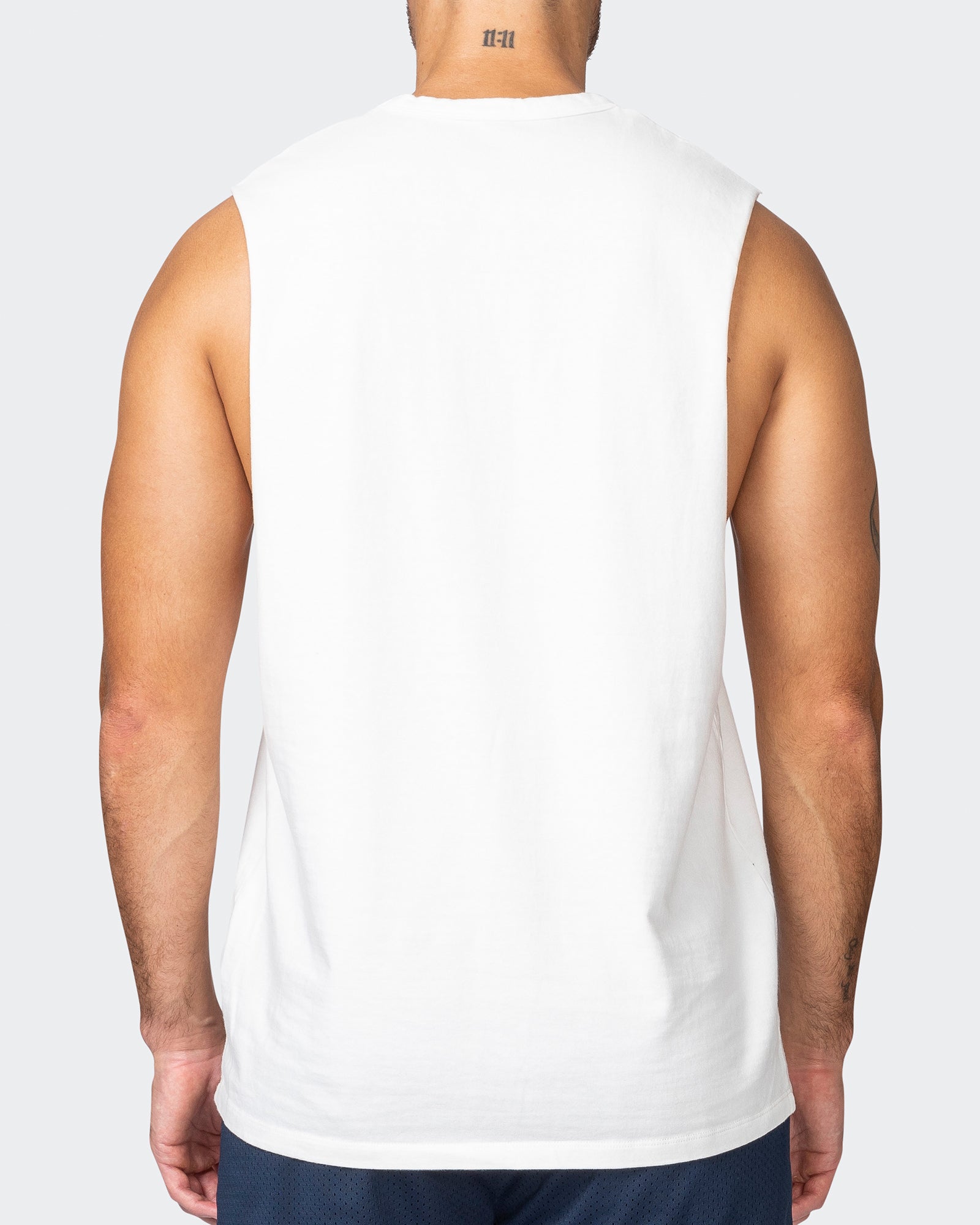 Ease Drop Arm Heavy Vintage Tank - Washed Vanilla-Singlets & Tanks-S-042356WSHVANI-S-MNAPPRL22200-6-Muscle Nation