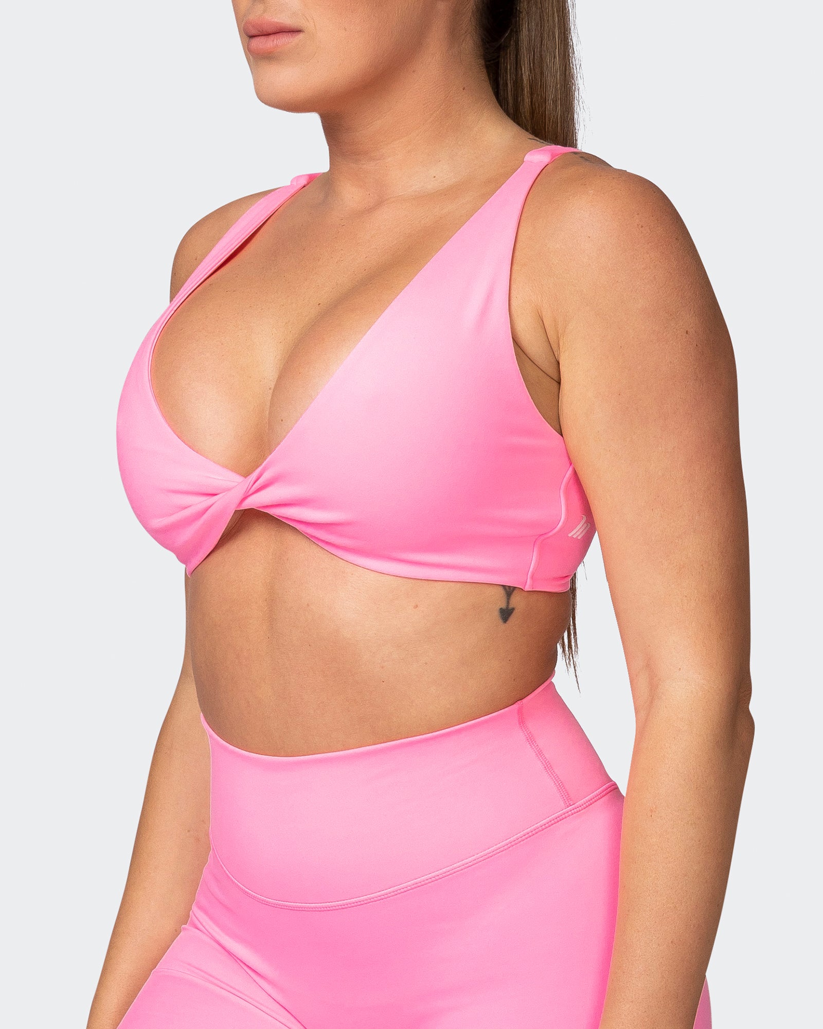 Demi Bralette - Shocking Pink-Bralettes-XS-042375SHKPNK-XS-MNAPPRL22805-3-Muscle Nation