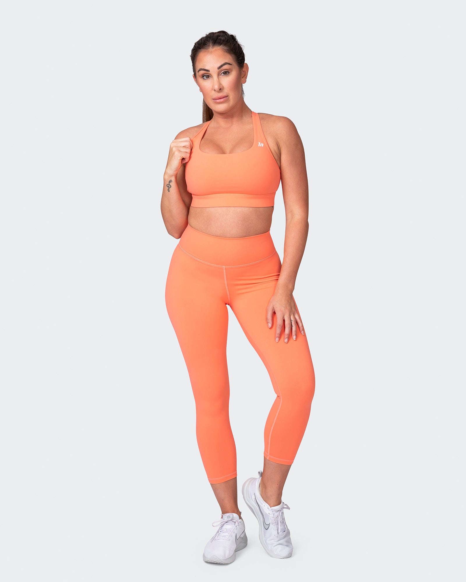 Signature Scrunch 7/8 Leggings - Hot Coral-Leggings-XXS-042373HTCORL-XXS-MNAPPRL22719-7-Muscle Nation