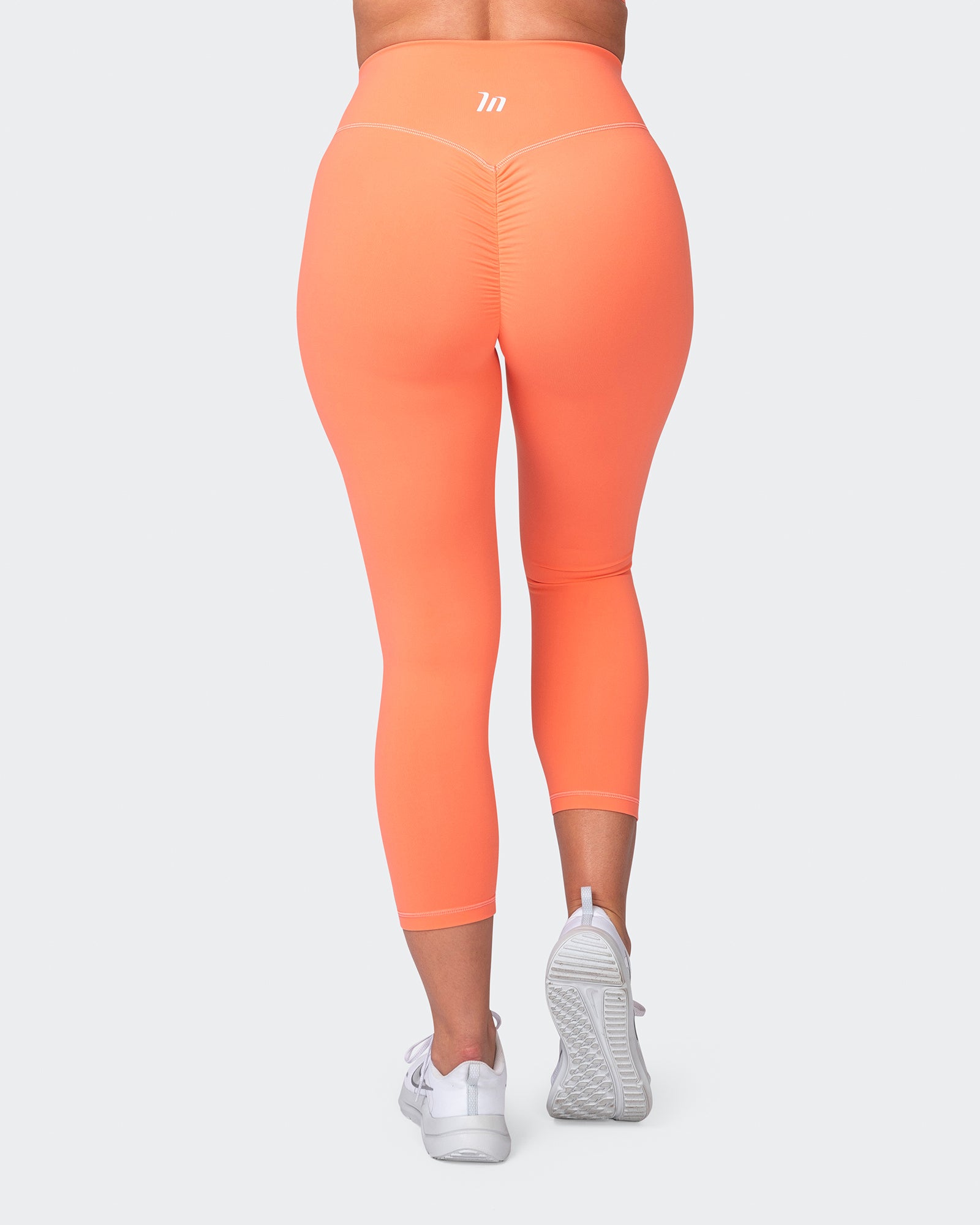 Signature Scrunch 7/8 Leggings - Hot Coral-Leggings-XXS-042373HTCORL-XXS-MNAPPRL22719-6-Muscle Nation