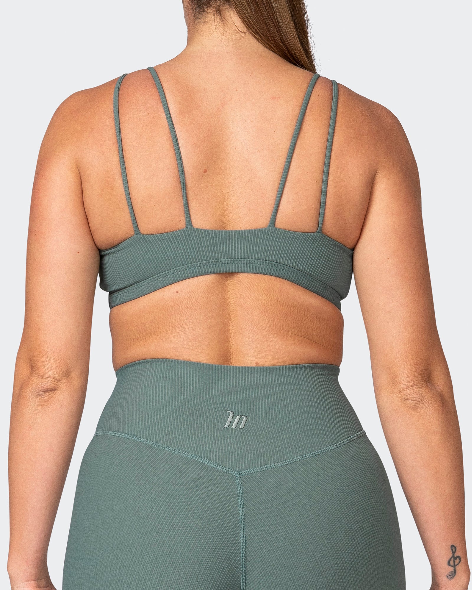All Day Rib Bralette - Olive Smoke-Bralettes-XS-042381OLVSMK-XS-MNAPPRL23016-6-Muscle Nation