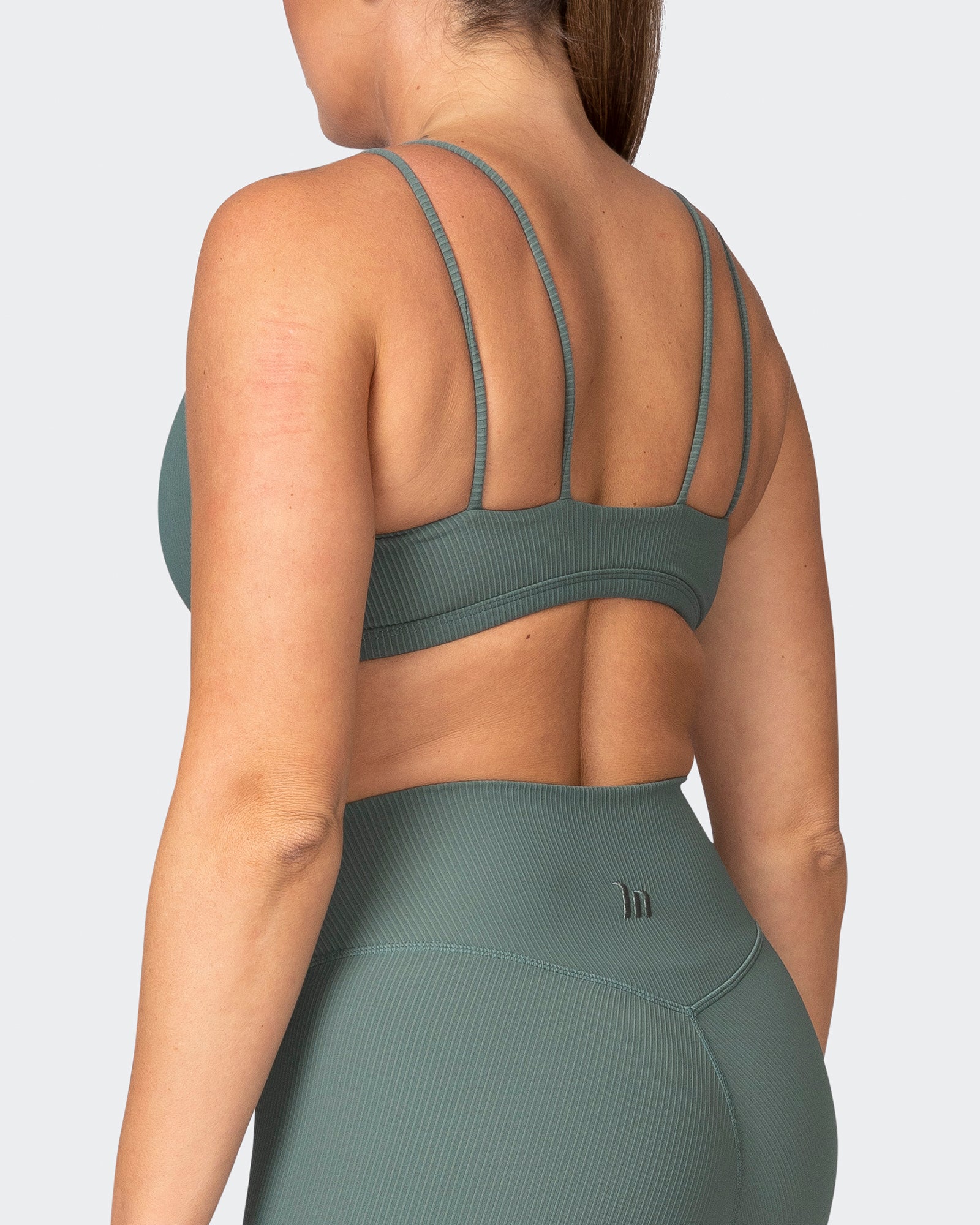 All Day Rib Bralette - Olive Smoke-Bralettes-XS-042381OLVSMK-XS-MNAPPRL23016-5-Muscle Nation