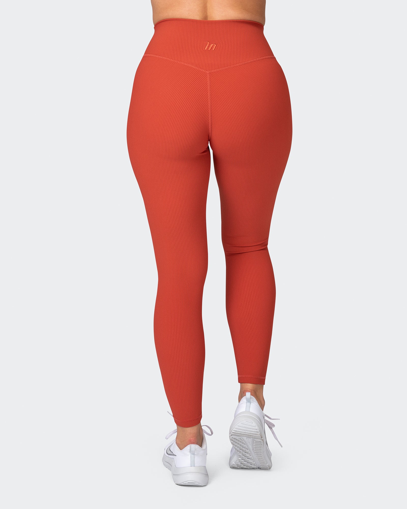 Zero Rise Rib Ankle Length Leggings - Burnt Orange-Leggings-XXS-042383BRORNG-XXS-MNAPPRL23103-6-Muscle Nation