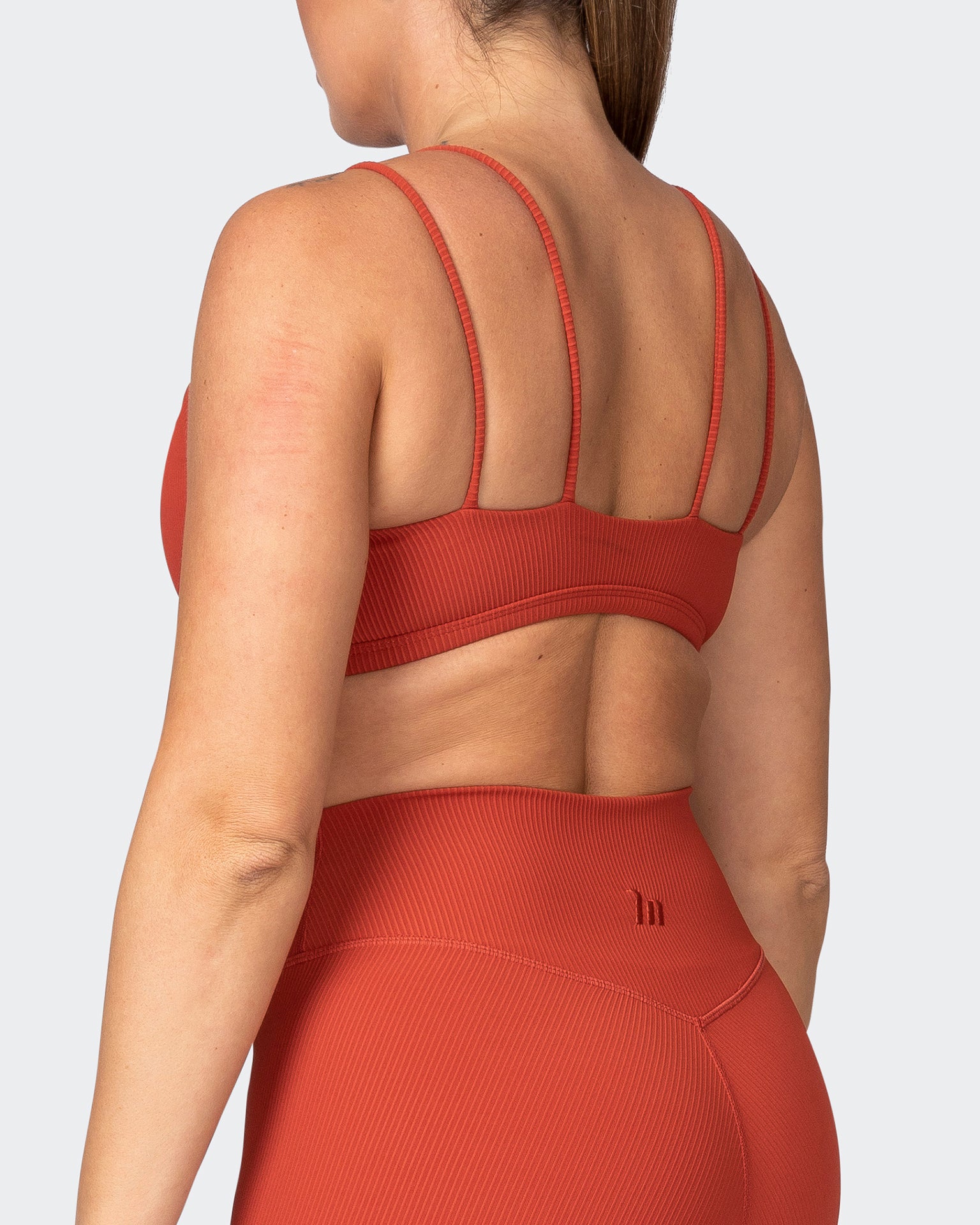 All Day Rib Bralette - Burnt Orange-Bralettes-XS-042381BRORNG-XS-MNAPPRL23032-5-Muscle Nation
