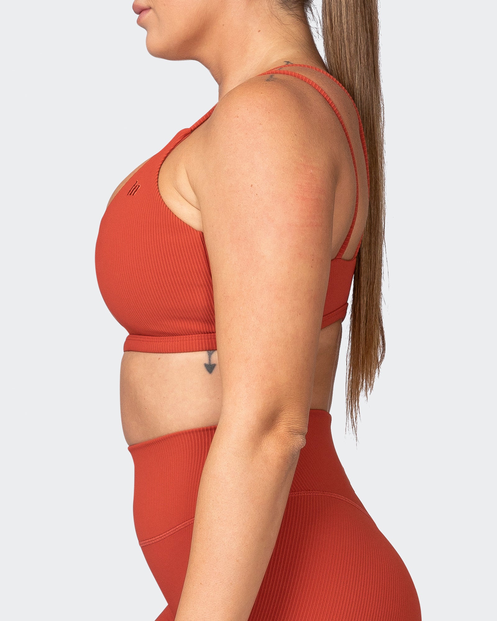 All Day Rib Bralette - Burnt Orange-Bralettes-XS-042381BRORNG-XS-MNAPPRL23032-4-Muscle Nation
