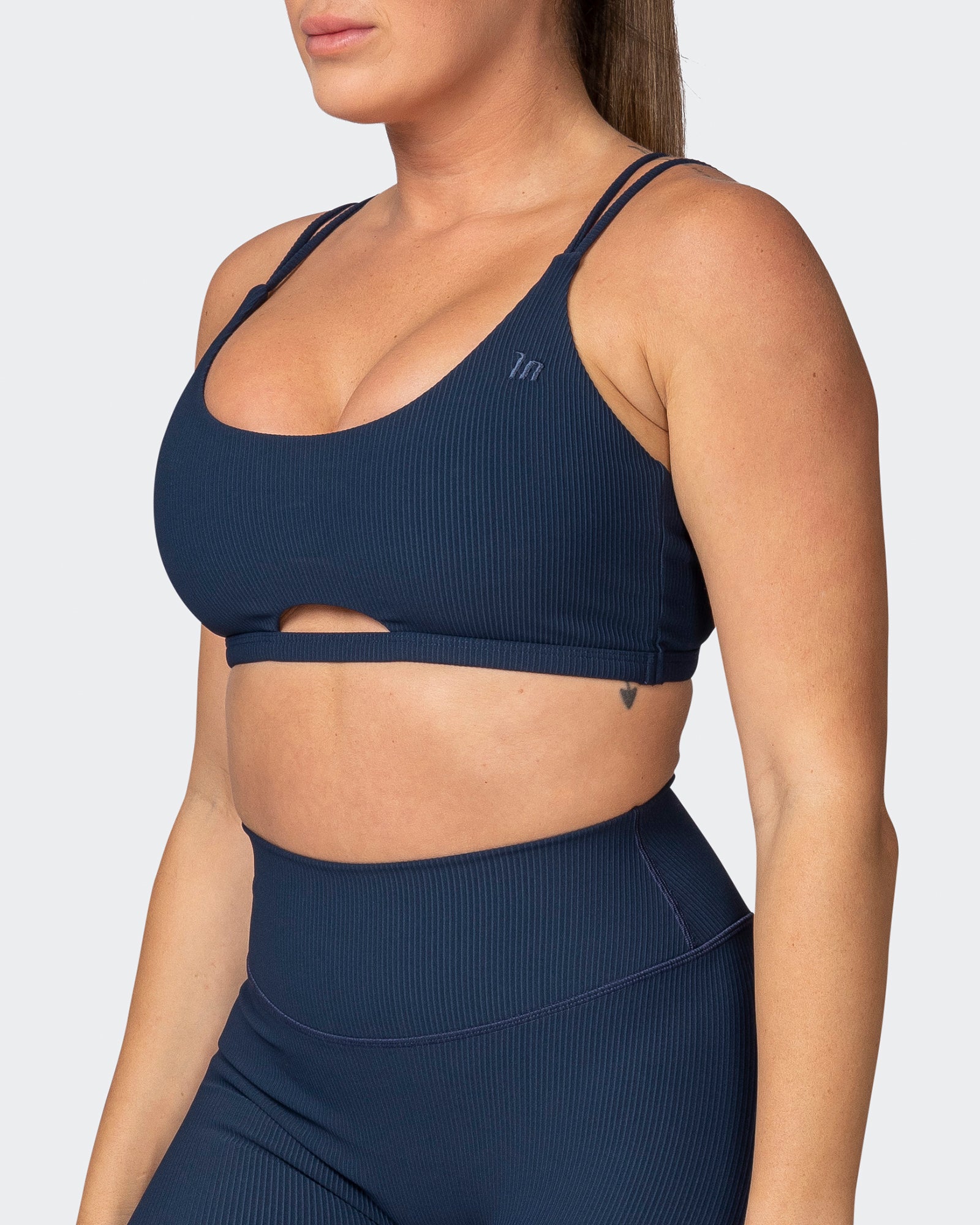 All Day Rib Bralette - Navy-Bralettes-XS-042381NAVY-XS-MNAPPRL23008-3-Muscle Nation
