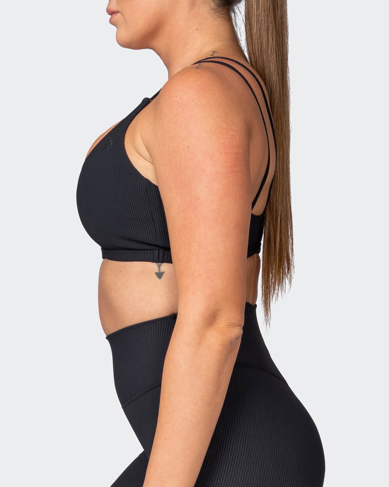 All Day Rib Bralette - Black-Bralettes-XS-042201BLK-XS-MNAPPRL14311-4-Muscle Nation