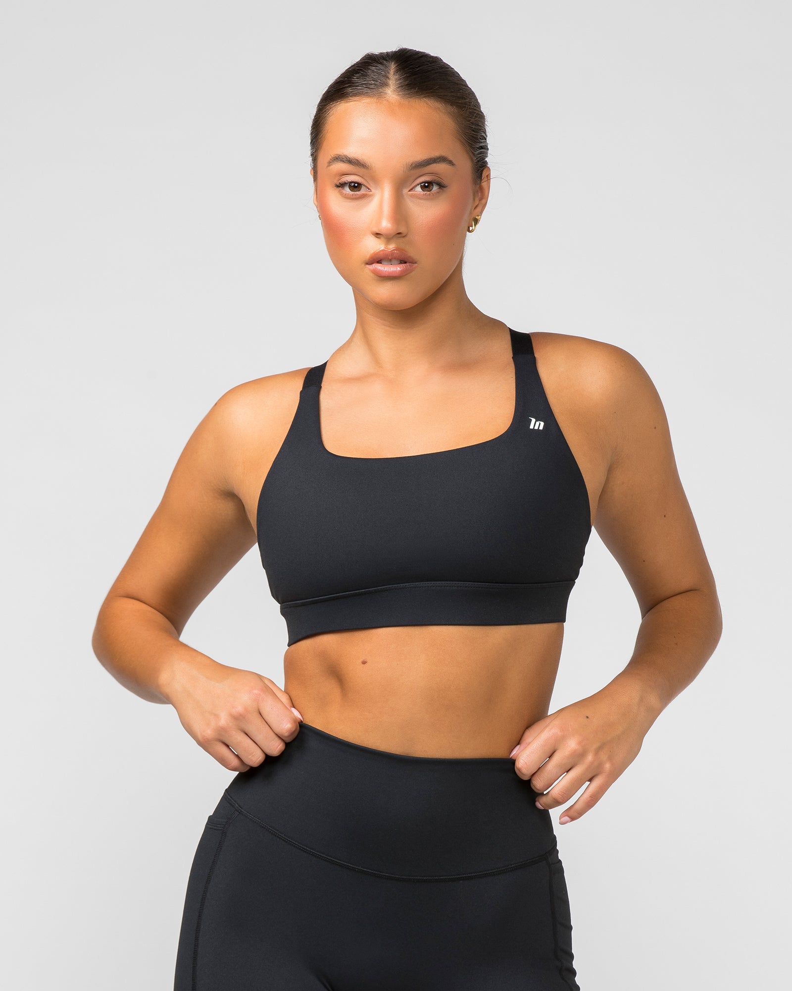 Base Bra - Black-Sports Bras-XS-012402BLK-XS-MNAPPRL29216-1-Muscle Nation