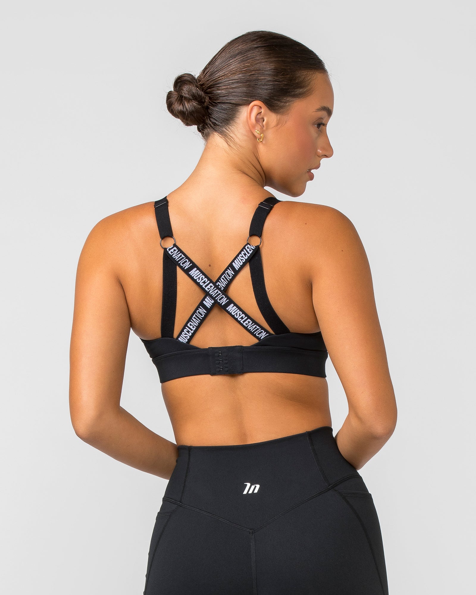 Base Bra - Black-Sports Bras-XS-012402BLK-XS-MNAPPRL29216-4-Muscle Nation