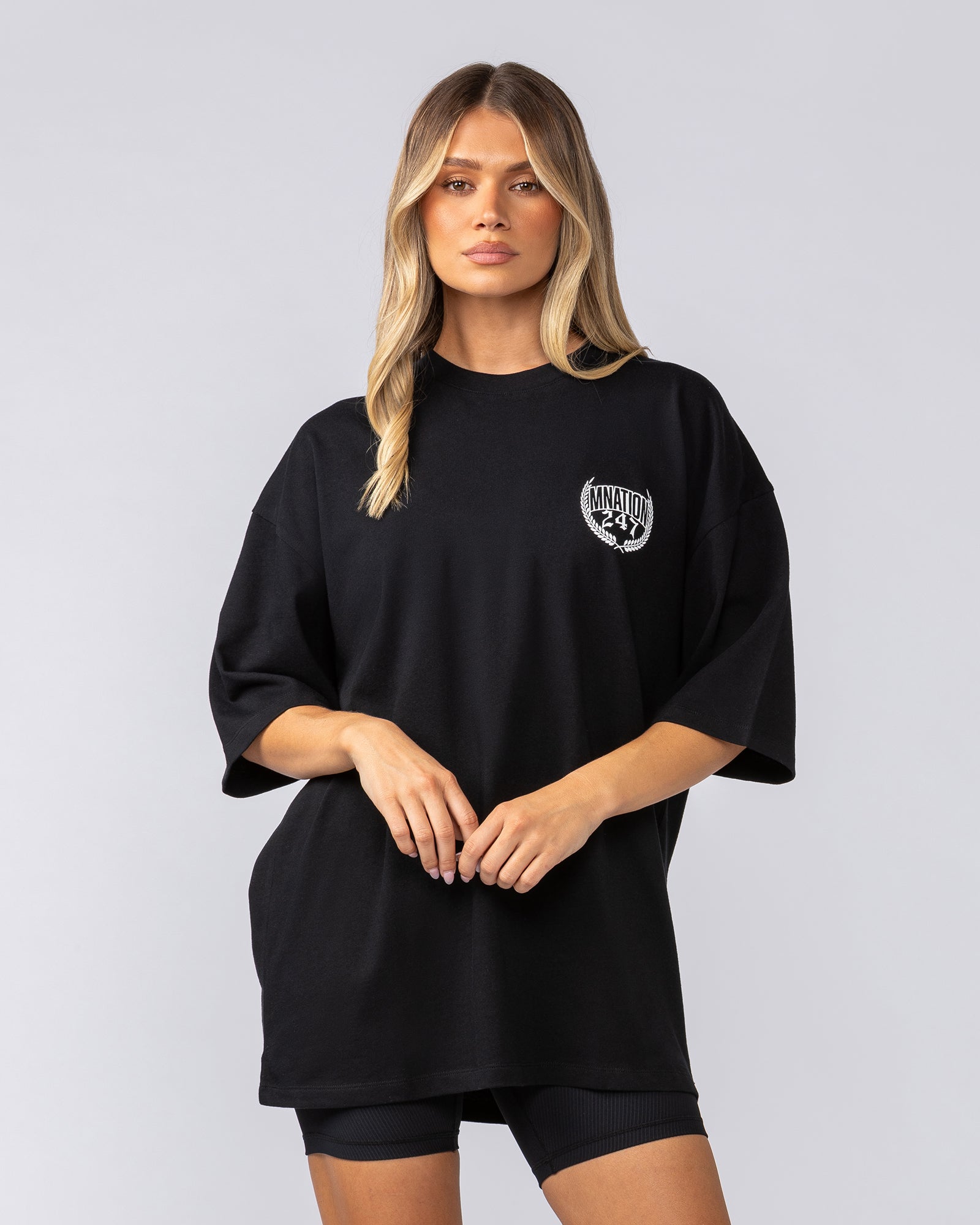 Beast Mode Oversized Tee - Black-T-Shirts-XS-052524BLK-XS-MNAPPRL43327-7-Muscle Nation