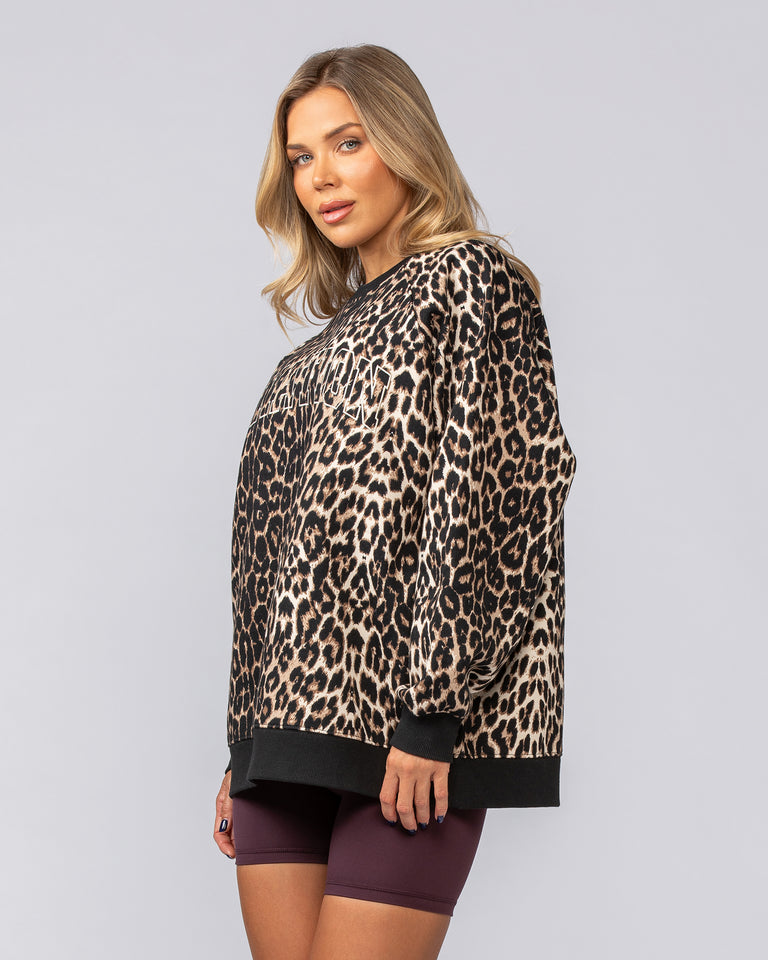 Reputation Oversized Pullover - True Leopard Print-Jumpers & Hoodies-XXS-022531TLPDP-XXS-MNAPPRL42131-5-Muscle Nation