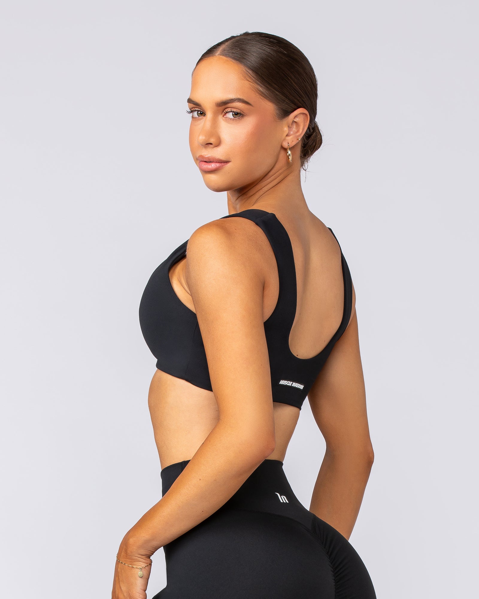 Elite Bralette - Black-Bralettes-XXS-092401BLK-XXS-MNAPPRL40140-3-Muscle Nation