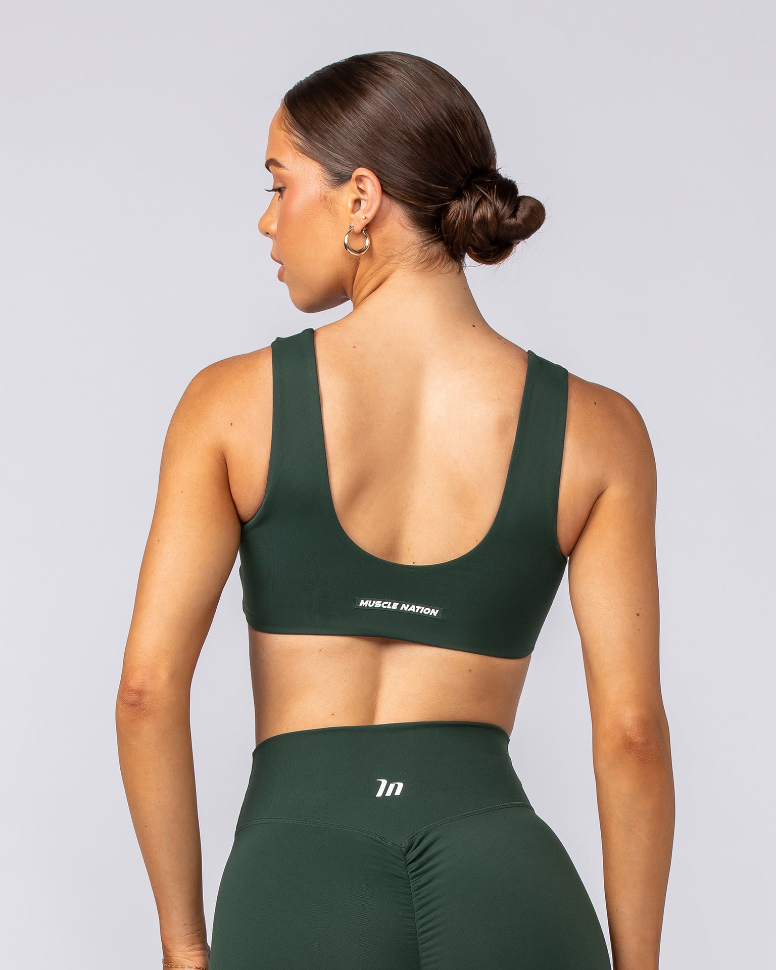 Elite Bralette - Forest Green-Bralettes-XXS-092401FRSGRN-XXS-MNAPPRL40167-4-Muscle Nation