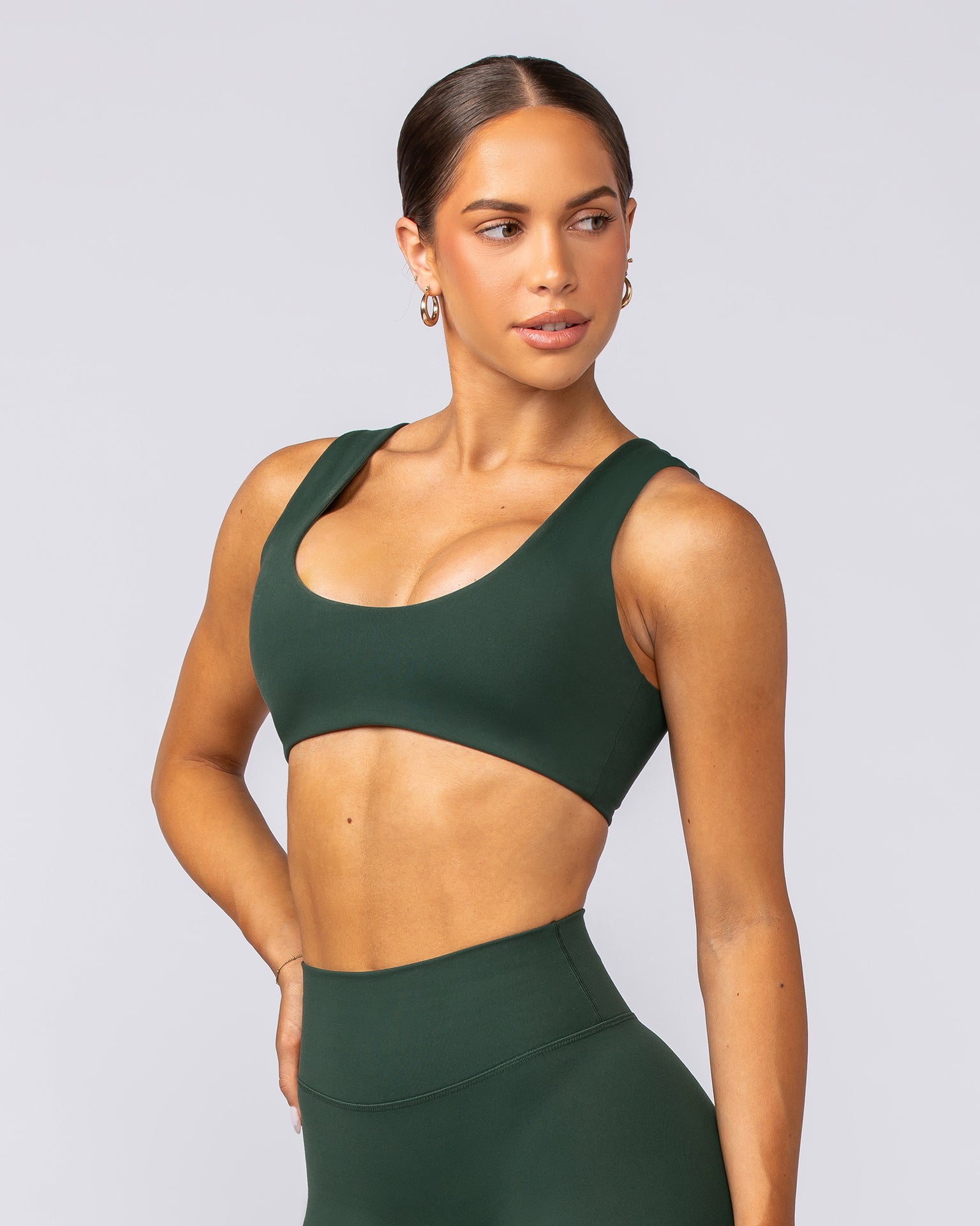 Elite Bralette - Forest Green-Bralettes-XXS-092401FRSGRN-XXS-MNAPPRL40167-2-Muscle Nation