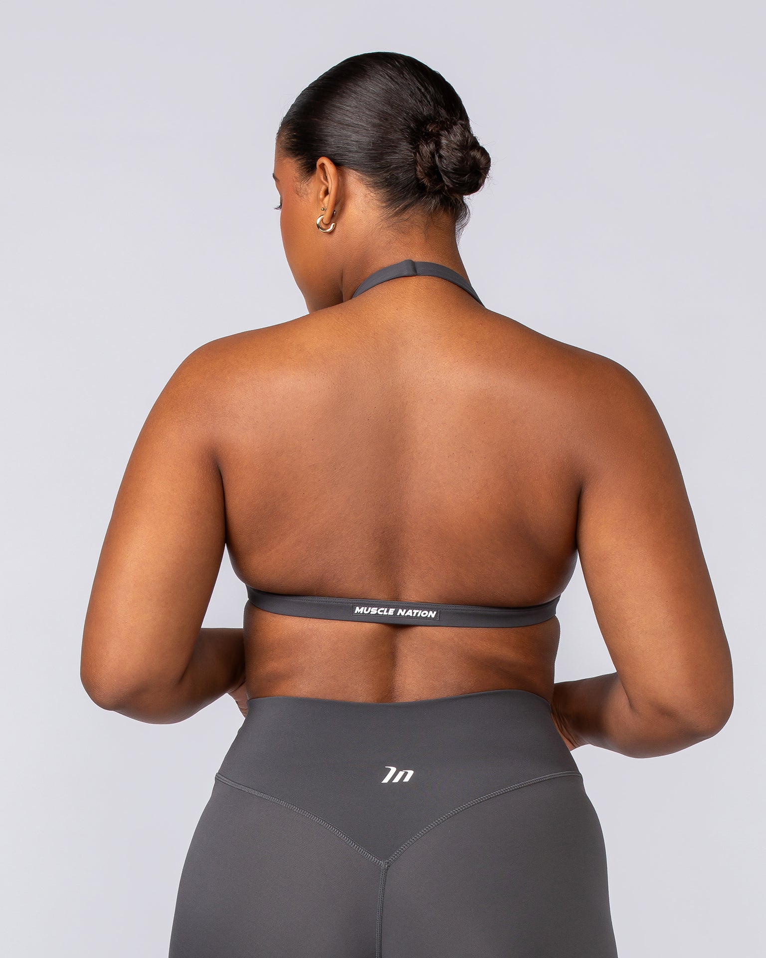 Halter Bralette - Phantom-Bralettes-XXS-022505PHNTM-XXS-MNAPPRL40709-4-Muscle Nation