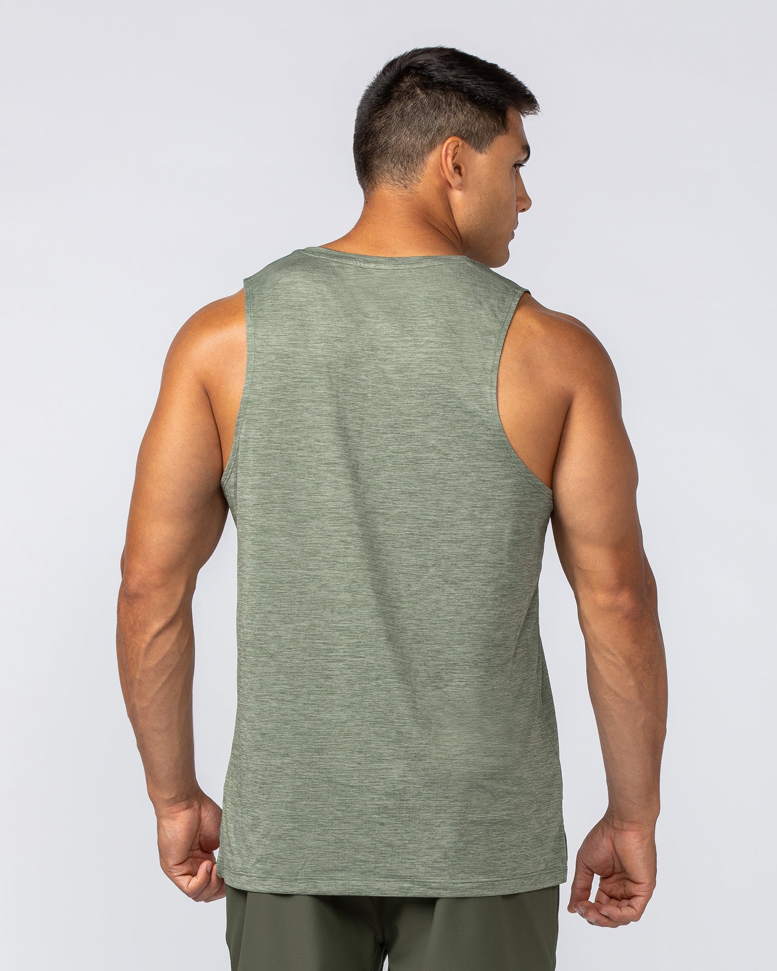 Aero Active Tank - Dark Khaki-Singlets & Tanks-S-092419DKHAKI-S-MNAPPRL40125-6-Muscle Nation