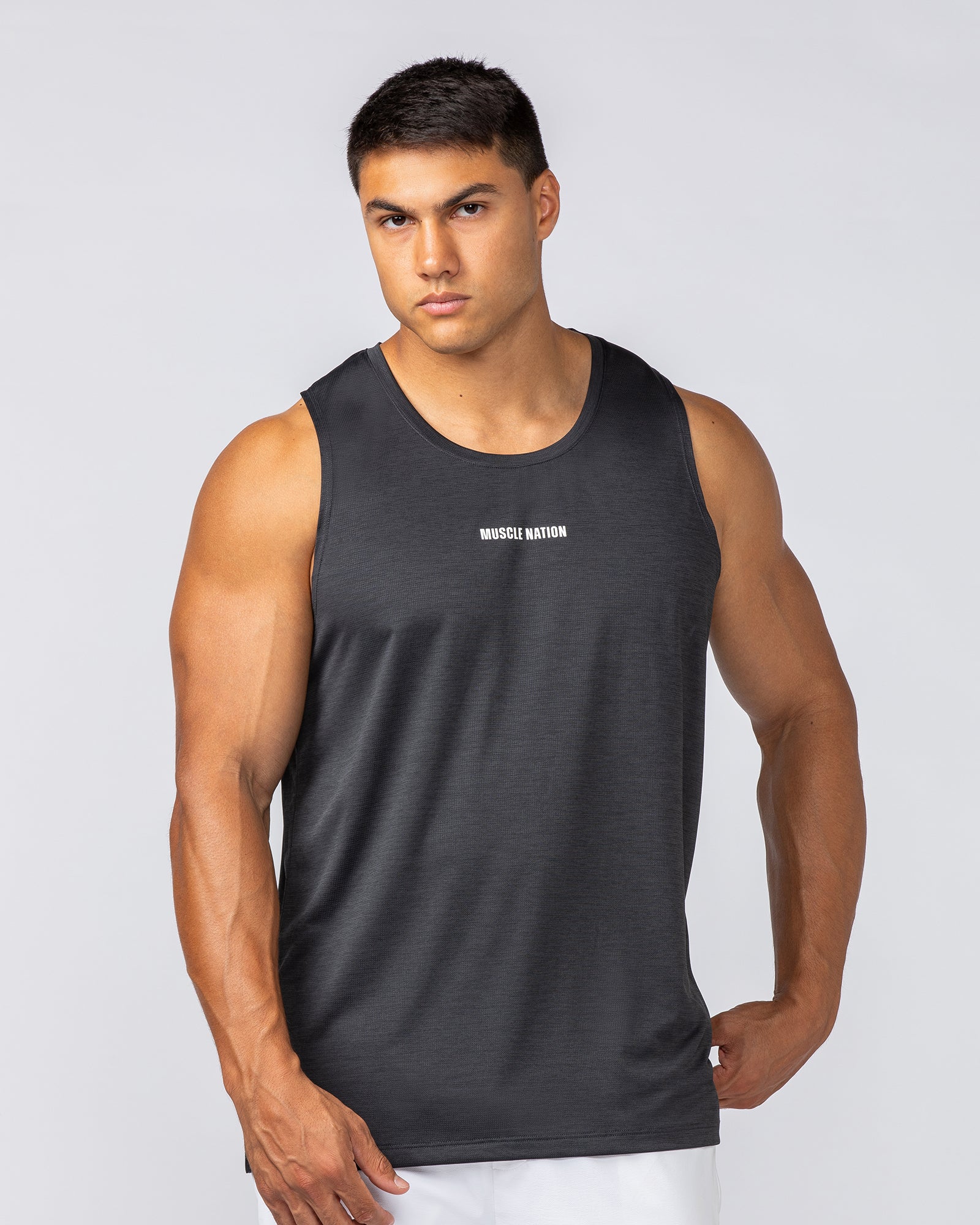 Aero Active Tank - Black-Singlets & Tanks-S-092419BLK-S-MNAPPRL40118-5-Muscle Nation