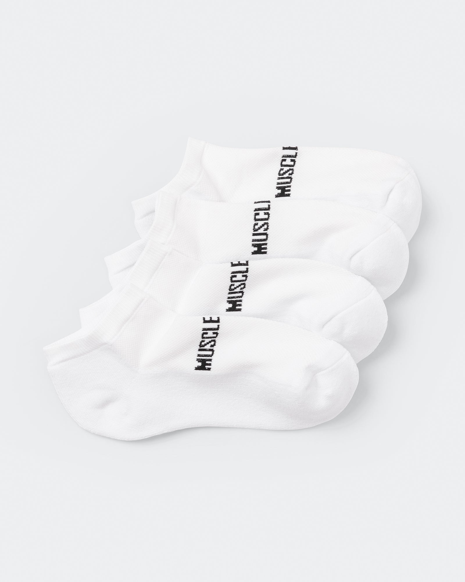 Womens Ankle Socks (x2 Pack) - White-Socks-White-AC022471WHT-ONE-MNAPPRL30329-1-Muscle Nation