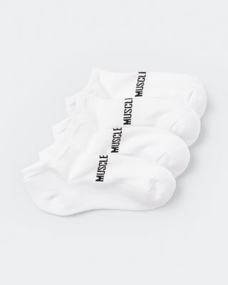 Womens Ankle Socks (x2 Pack) - White-Socks-White-AC022471WHT-ONE-MNAPPRL30329-1-Muscle Nation