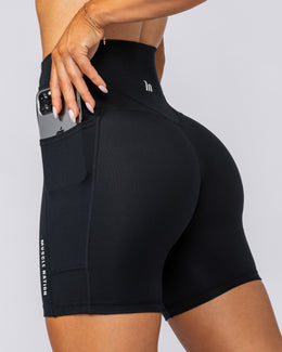 Unrivalled Everyday Pocket Bike Shorts - Black-Shorts-XXS-042396BLK-XXS-MNAPPRL23928-1-Muscle Nation