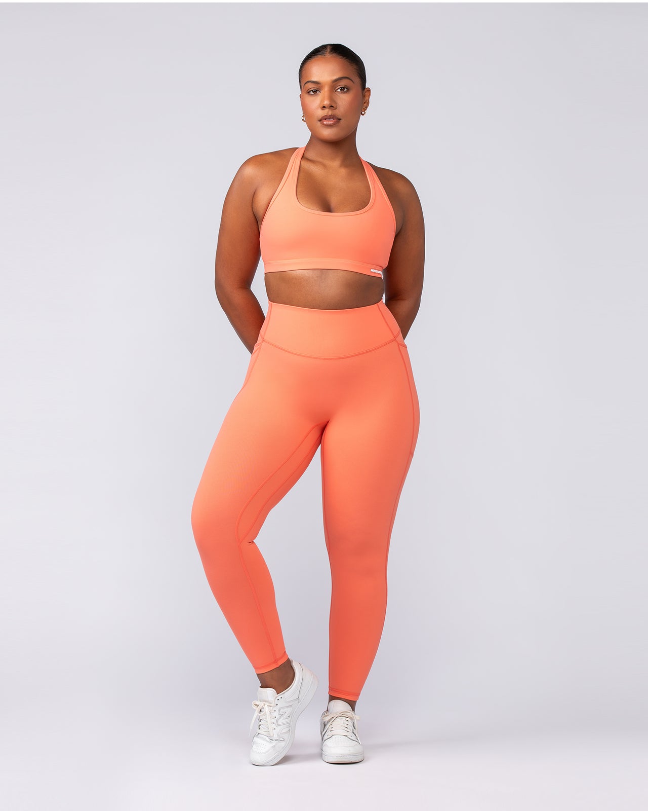Drew Bra - Hot Coral-Sports Bras-XXS-092403HTCORL-XXS-MNAPPRL40221-5-Muscle Nation