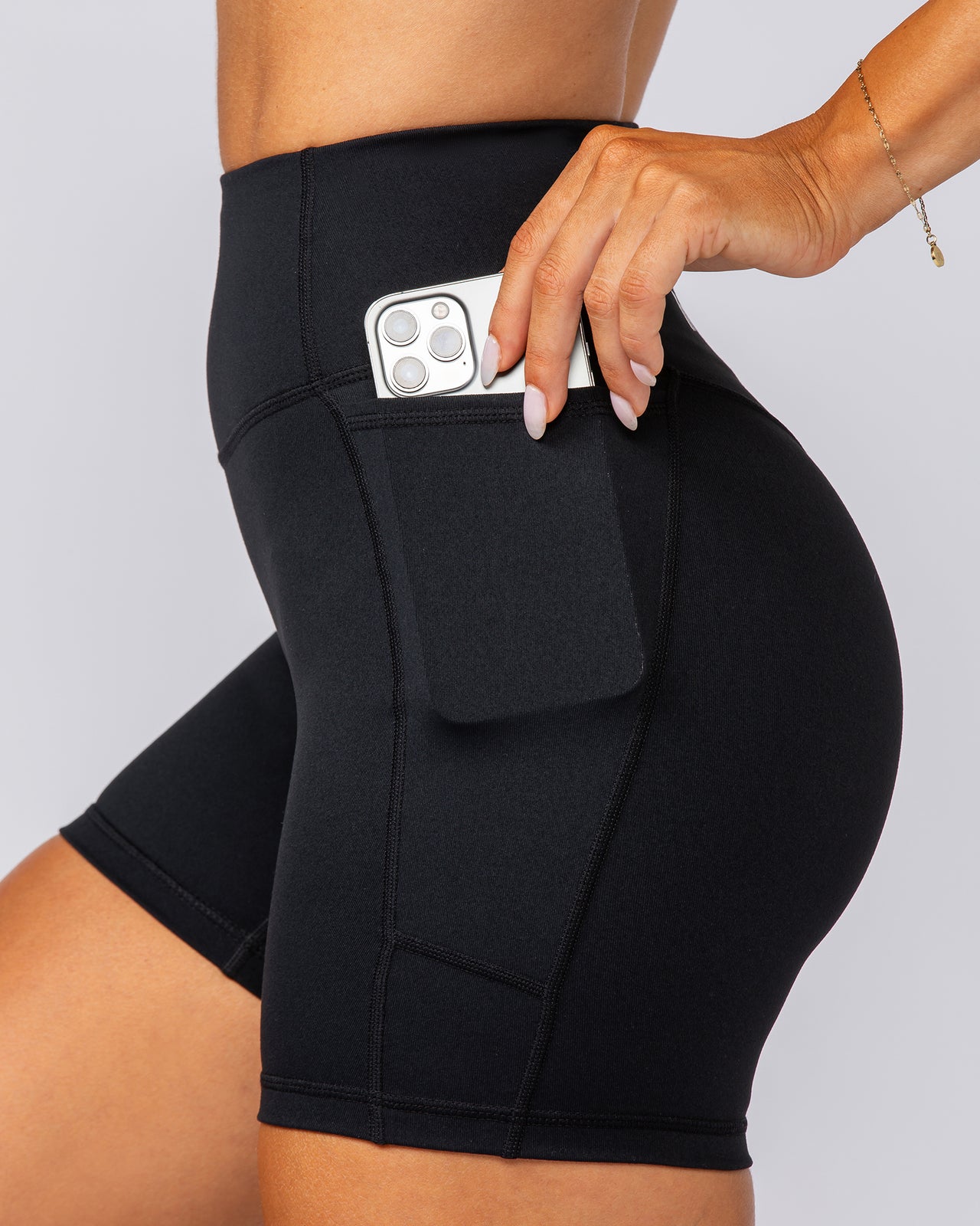 Agility Pocket Bike Shorts - Black-Shorts-XXS-012404BLK-XXS-MNAPPRL29301-4-Muscle Nation