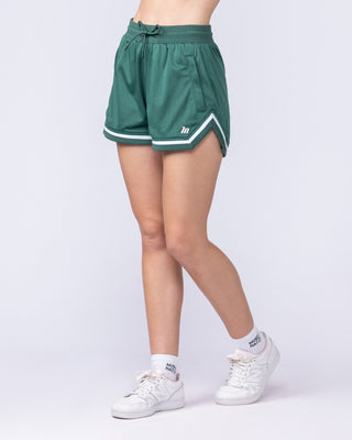 Womens 3" Basketball Shorts - Evergreen-Shorts-XXS-112315EVEGRN-XXS-MNAPPRL27356-1-Muscle Nation