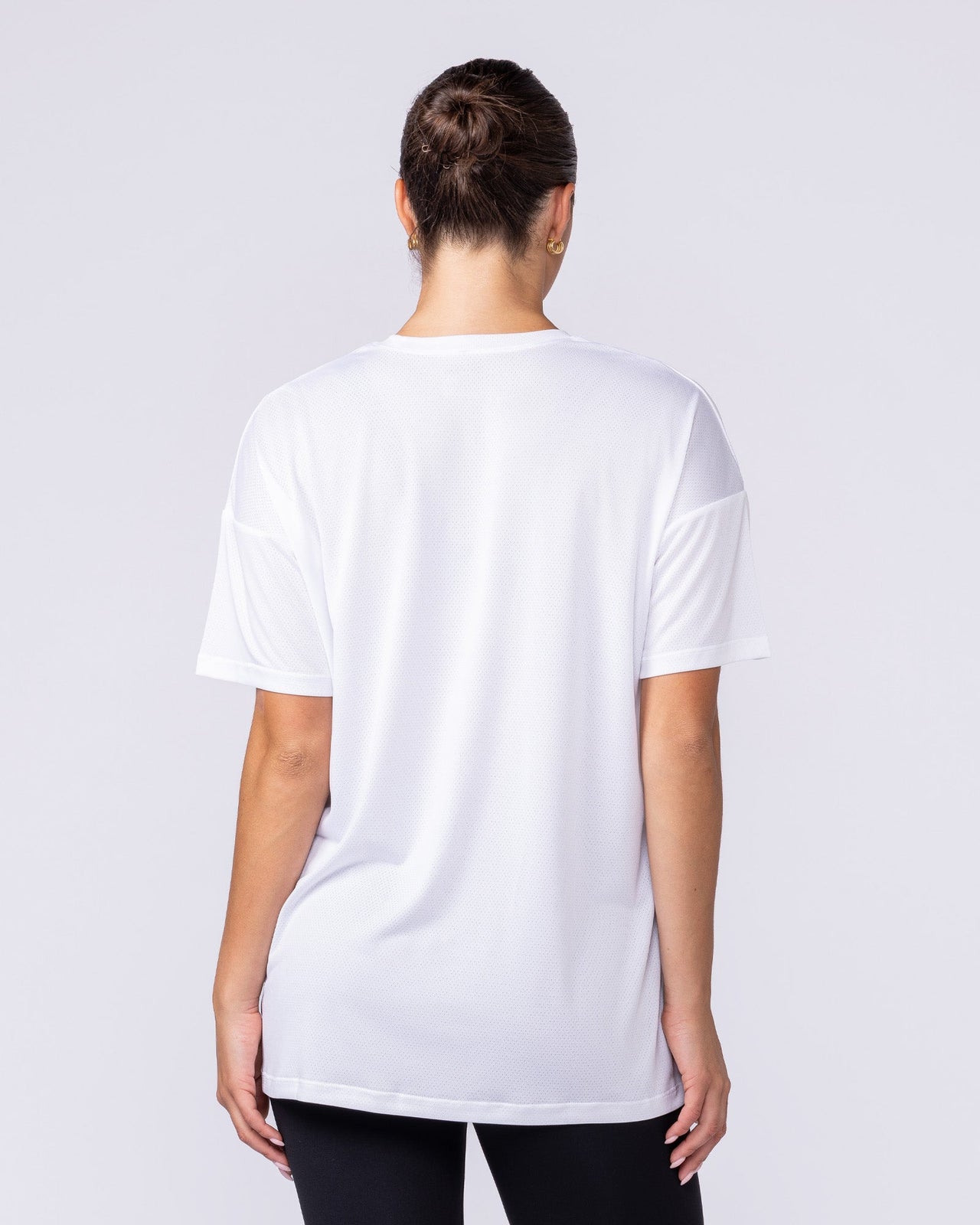 Womens Relaxed Training Tee - White-T-Shirts-XXS-1125132WHT-XXS-MNAPPRL45309-4-Muscle Nation