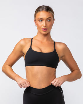 Socialite Bralette - Black-Bralettes-XXS-082416BLK-XXS-MNAPPRL31986-1-Muscle Nation