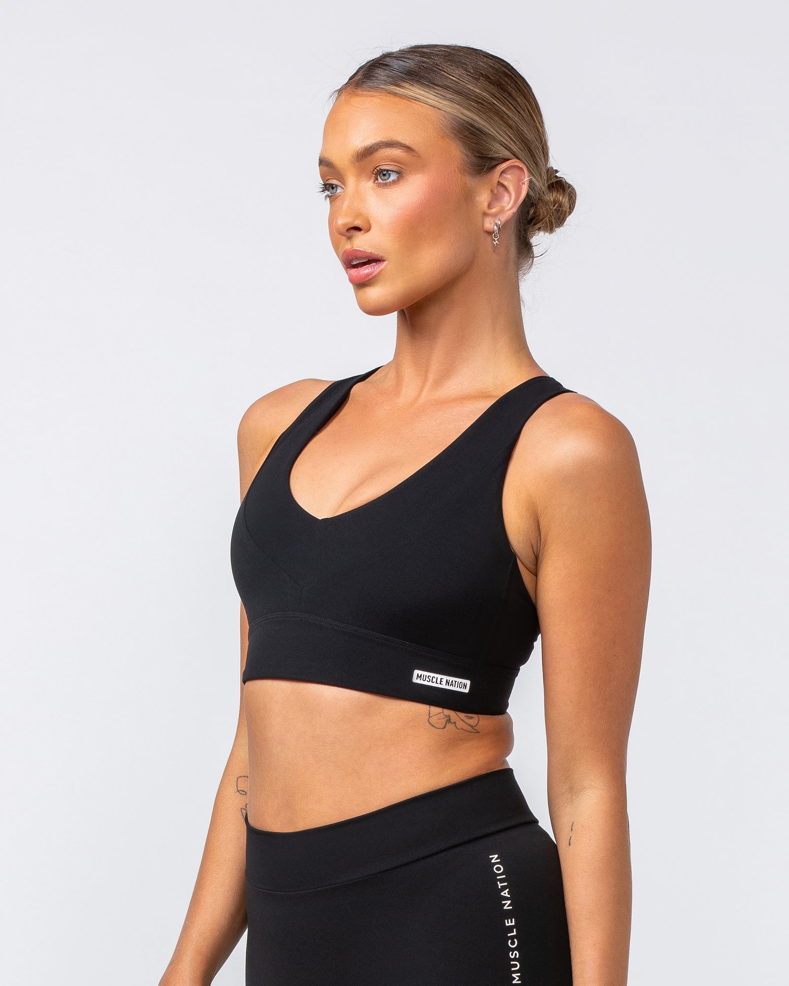 Scope Bra - Black-Sports Bras-XXS-082419BLK-XXS-MNAPPRL32106-3-Muscle Nation