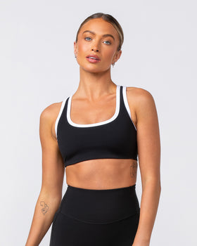 Contrast Bralette - Black-Bralettes-XS-082417BLK-XS-MNAPPRL32040-1-Muscle Nation