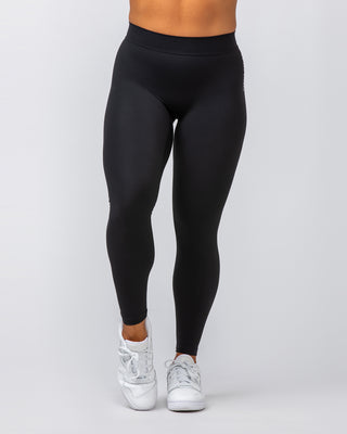 Deep Scrunch Ankle Length Leggings - Black-Leggings-XXS-082421BLK-XXS-MNAPPRL32199-2-Muscle Nation